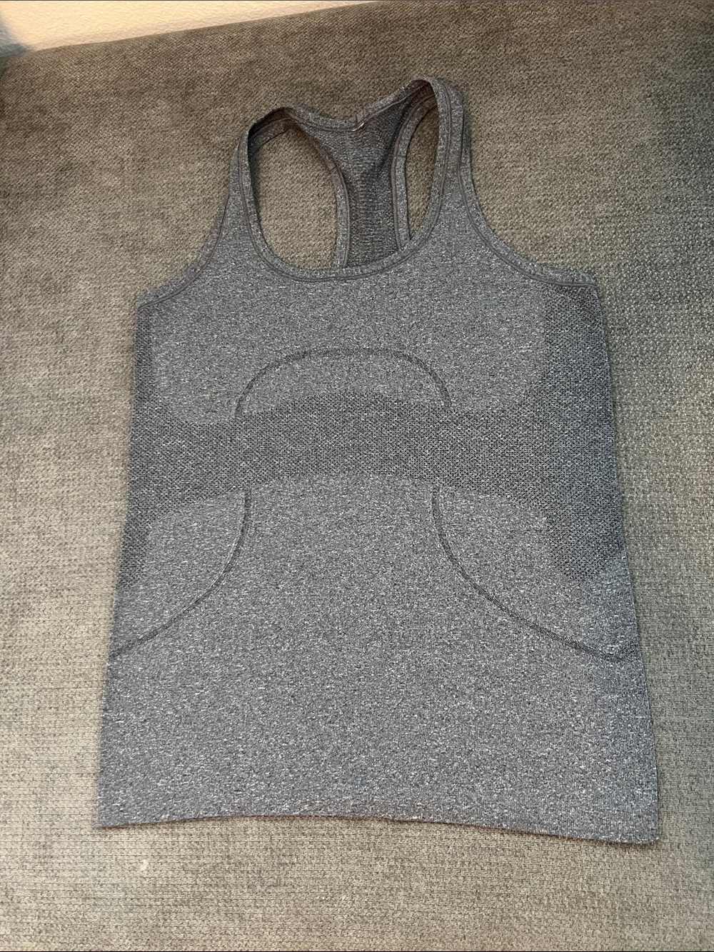 lululemon athletica Gray Seamless Racerback Tank